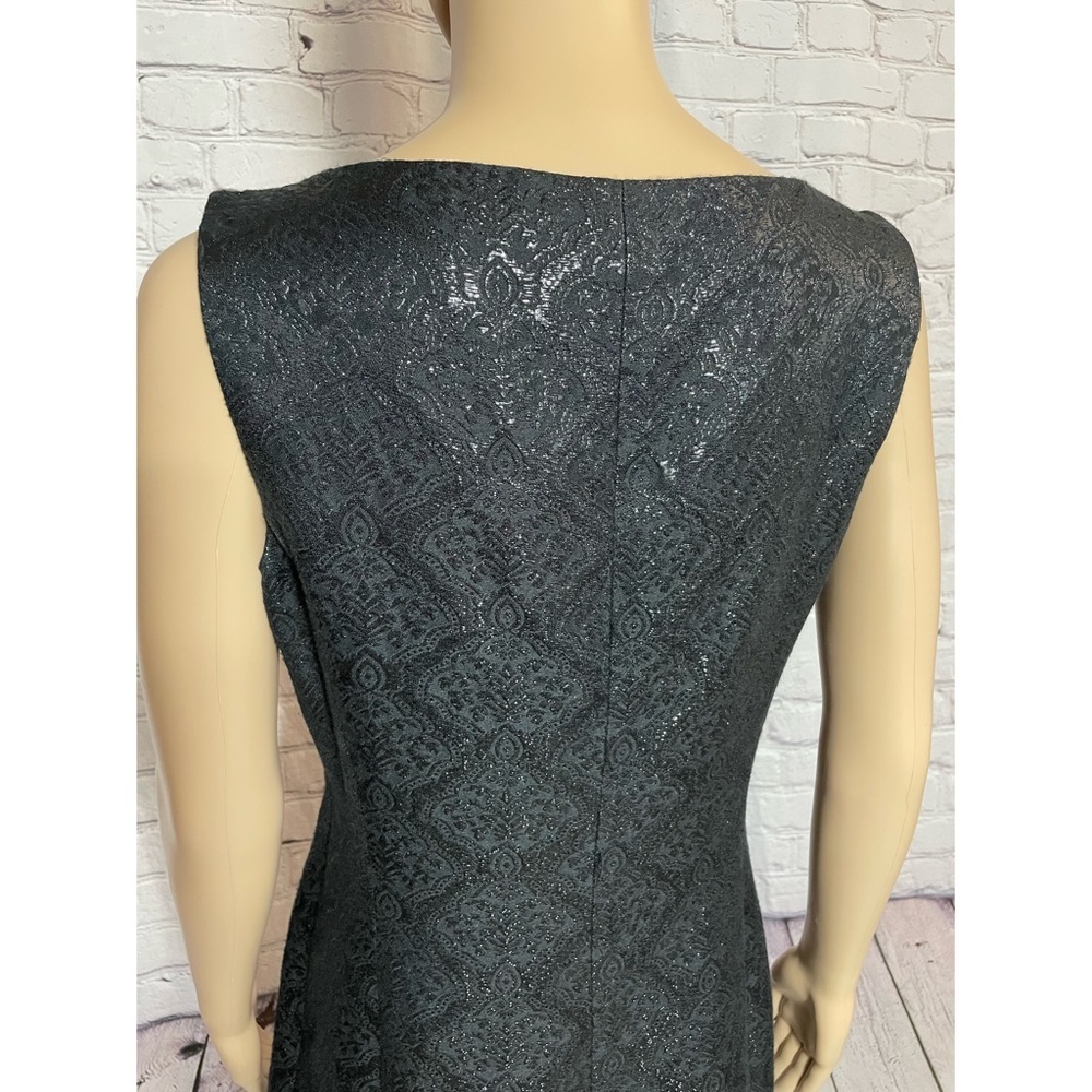 New Banana Republic Black Silk Blend Sleeveless Shift Dress Size 6 - Picture 5 of 10